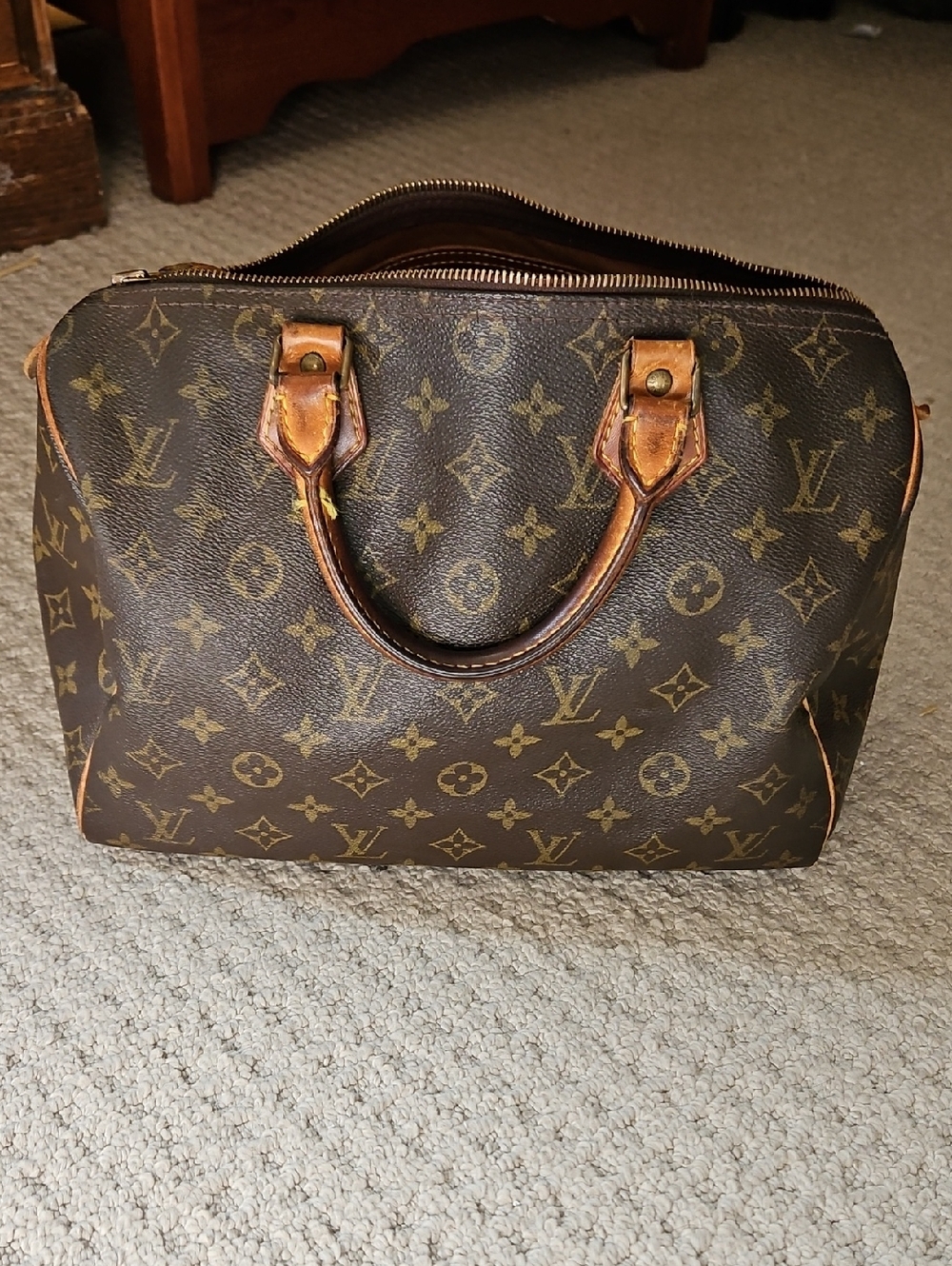 👜 AUTHENTIC 👜 Louis Vuitton Monogram SPEEDY 30 and Wallet Set - Brown Monogram - Picture 2 of 16